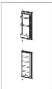 CANDY CVBNM 6182WP/S - Inversione del senso di apertura degli sportelli - 5