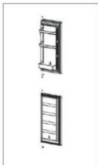 CANDY CVBN 6184XBF/S1 - Oven avautumissuunnan vaihto - 3