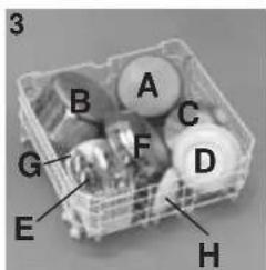 3 B A C F D G E H
