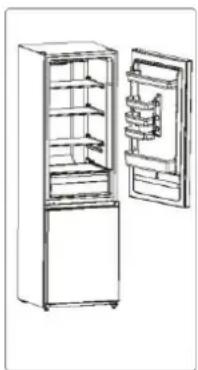 CANDY CVNB 6184W/S1 - De openingsrichting van de deur omkeren - 2