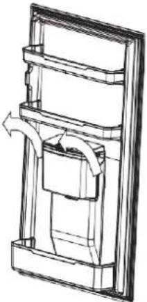 CANDY CVNB 6184W/S1 - Wyjąć elementy zbiornika na wodę - 1