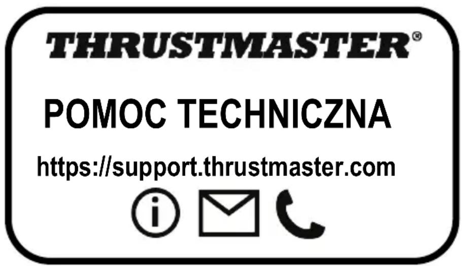 THRUSTMASTER® POMOC TECHNICZNA https://support.thrustmaster.com © 📧