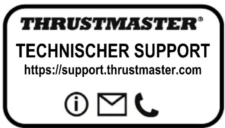 THRUSTMASTER® TECHNISCHER SUPPORT https://support.thrustmaster.com © 📧