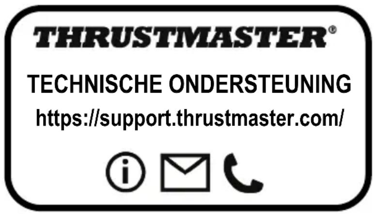 THRUSTMASTER® TECHNISCHE ONDERSTEUNING https://support.thrustmaster.com/ © 📧
