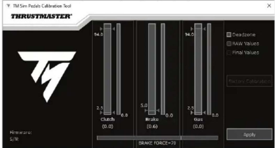 THRUSTMASTER T-LCM Pedals - Kalibrasyon yazılımını indirip yükleyerek: - 1