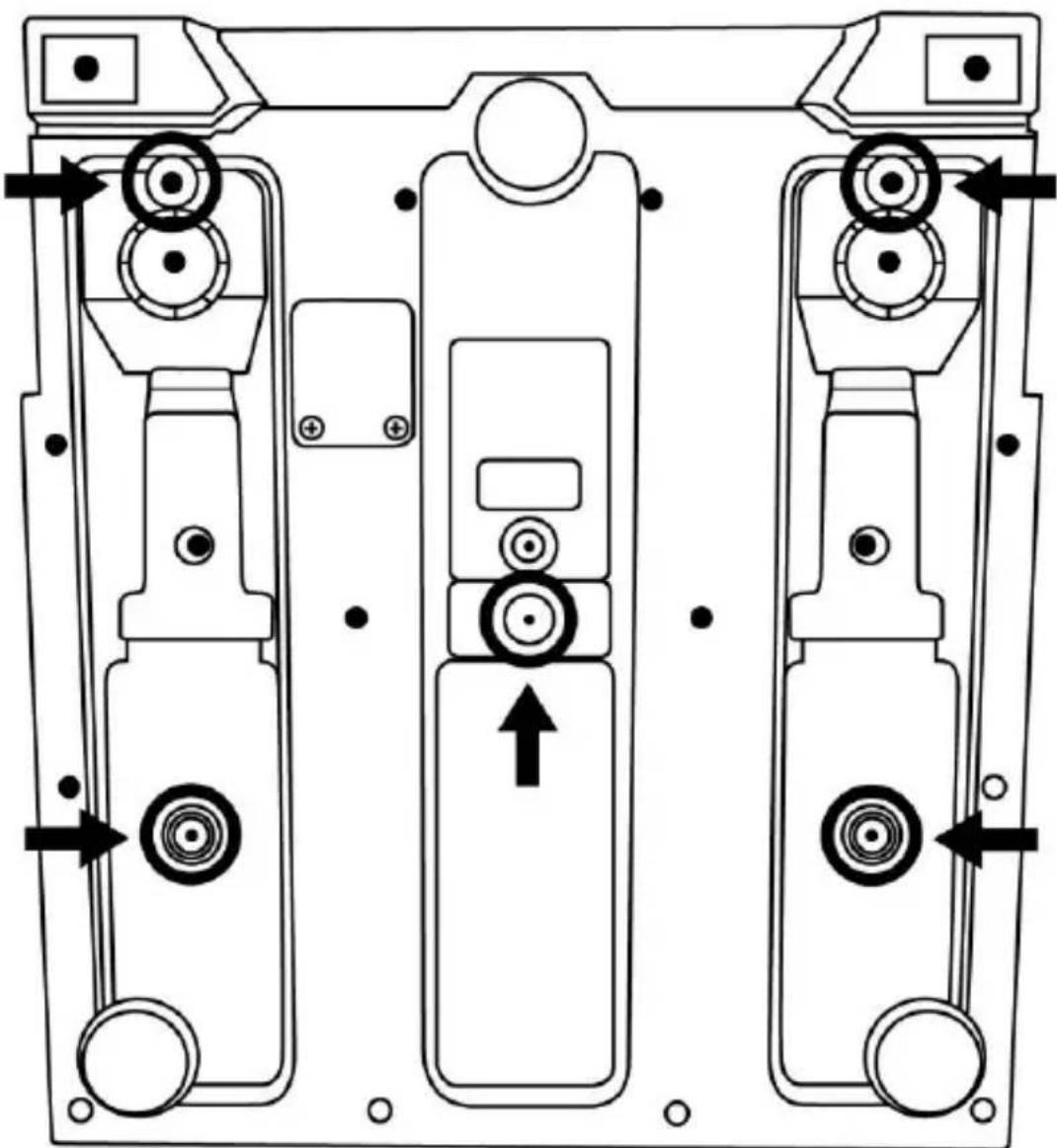 THRUSTMASTER T-LCM Pedals - 將踏板組固定到支座上或駕駛座上 - 2