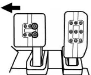 THRUSTMASTER T-LCM Pedals - Abstand der drei Pedale einstellen - 1