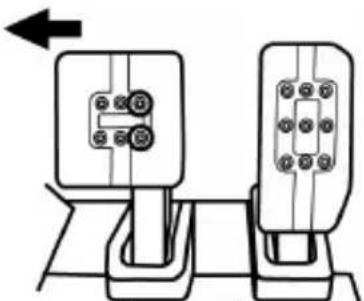 THRUSTMASTER T-LCM Pedals - Nastavenie rozostupu troch pedálov - 1