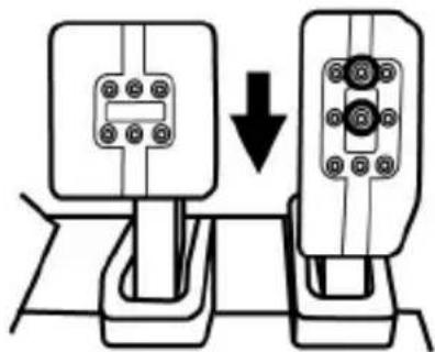 THRUSTMASTER T-LCM Pedals - Justera höjden på pedalerna - 1