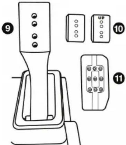 THRUSTMASTER T-LCM Pedals - Polkimien varret ja päät - 1