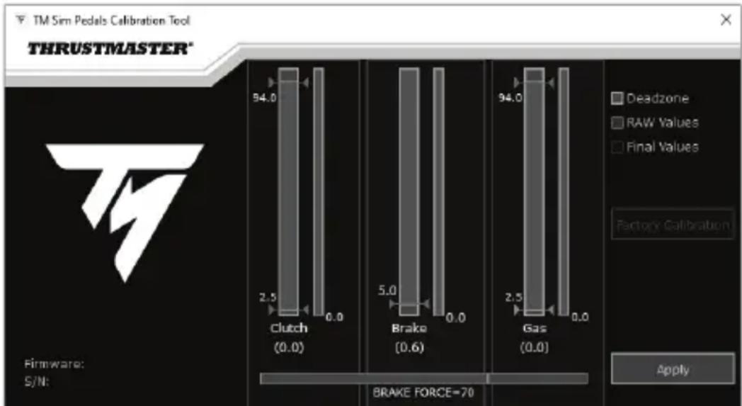 THRUSTMASTER T-LCM Pedals - Transfira e instale o software de calibragem: - 1