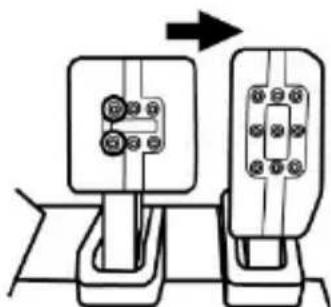 THRUSTMASTER T-LCM Pedals - Nastavení rozestupů tří pedálů - 2