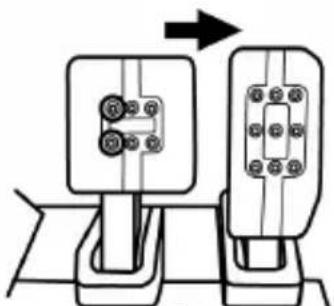 THRUSTMASTER T-LCM Pedals - Ajuster l'ÉCARTEMENT des trois pédales - 2