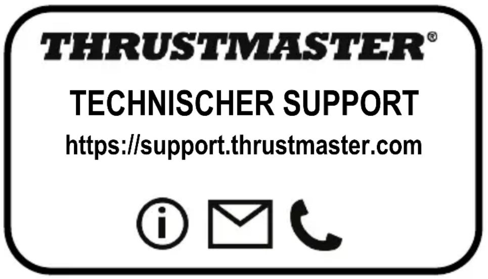 THRUSTMASTER® TECHNISCHER SUPPORT https://support.thrustmaster.com © 📧