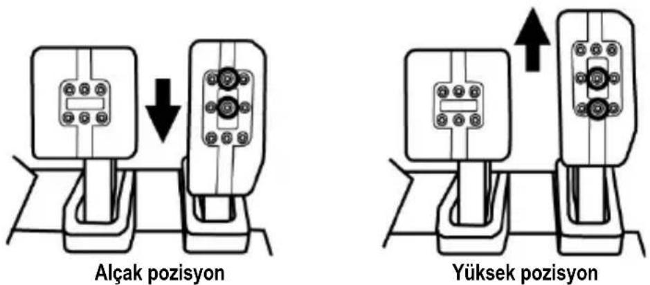 THRUSTMASTER T-LCM Pedals - Pedalların yüksekliğini ayarlama - 1