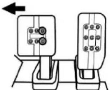 THRUSTMASTER T-LCM Pedals - 페달 세 개 사이의 간격 조절하기 - 1