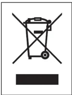 Prohibition sign depicting a trash bin crossed with a diagonal line, indicating no waste or discharge.