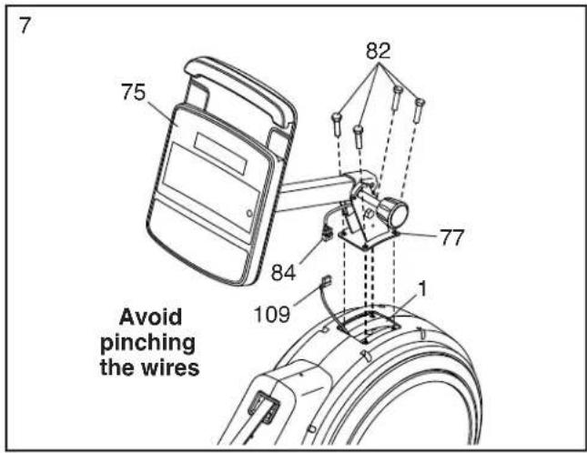 7 75 82 84 77 109 1 Avoid pinching the wires