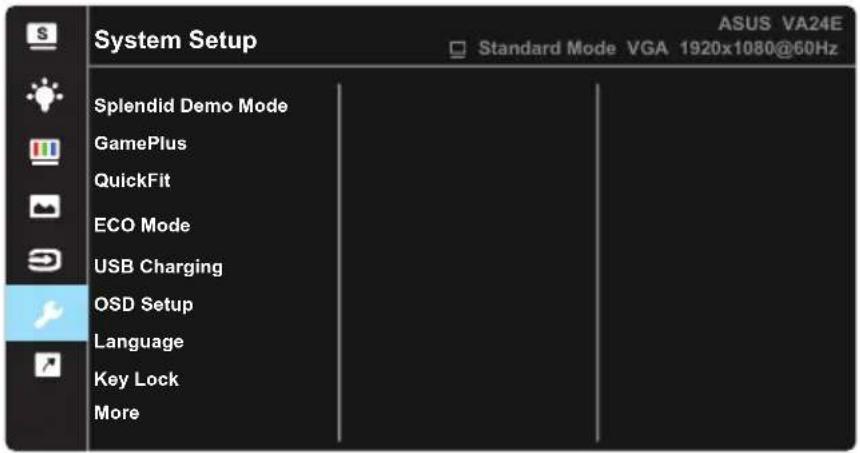 ASUS VA24EHL - System Setup (Opsætning af system) - 1