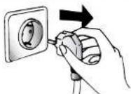 HOOVER VHD 8123 D07S - WARNING: DURING THE WASHING CYCLE, THE WATER CAN REACH A TEMPERATURE OF 90°C. - 1
