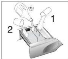 Diagram showing a device with labeled parts, including a bulb and two numbered components.