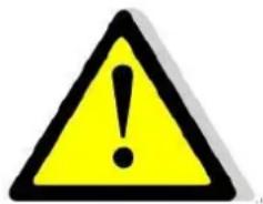 Yellow triangular warning sign with black exclamation mark, commonly used to indicate a hazard or alert event.