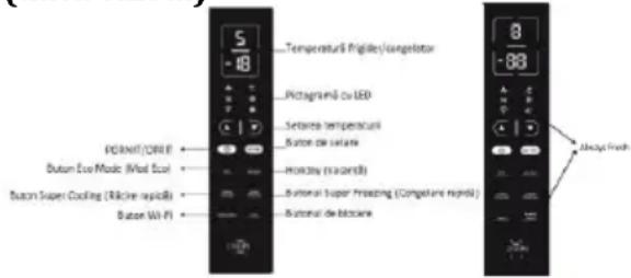HOOVER HMNG 7184 AN - ECRANUL VERTICAL SUPERIOR CU CARE ESTE PREVĂZUT APARATUL (dacă există) - 1