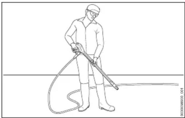 STIHL RE 90 - Spritzpistole halten und führen - 1