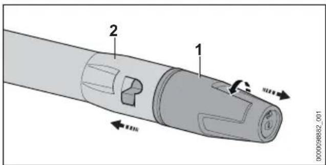 STIHL RE 90 - Afmontering af mundstykke - 1