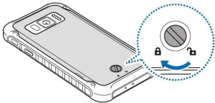 SAMSUNG Galaxy XCover FieldPro - Installing the SIM or USIM card - 6