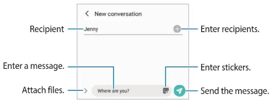 SAMSUNG Galaxy XCover FieldPro - Sending messages - 2