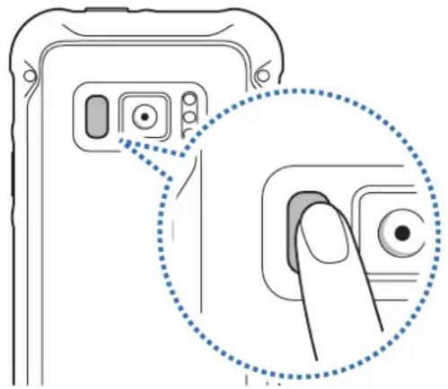 SAMSUNG Galaxy XCover FieldPro - Registering fingerprints - 1