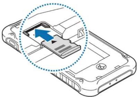SAMSUNG Galaxy XCover FieldPro - Installing a memory card - 3