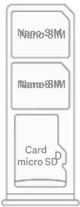 Xiaomi Redmi Note 9S - Tăviță cartelă SIM: - 1