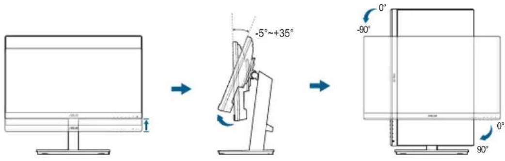 ASUS VP229HE - Rotation af skærmen (VA229QSB) - 1