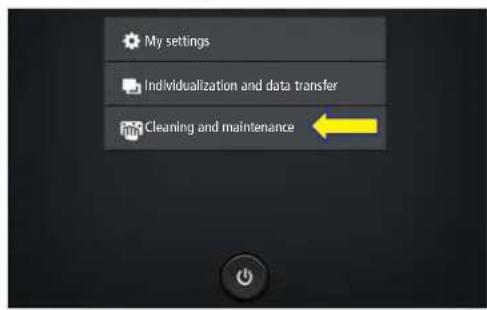 My settings Individualization and data transfer Cleaning and maintenance