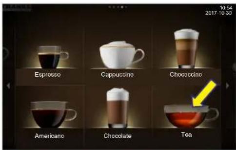 Espresso Cappuccino Chococcino Americano Chocolate Tea