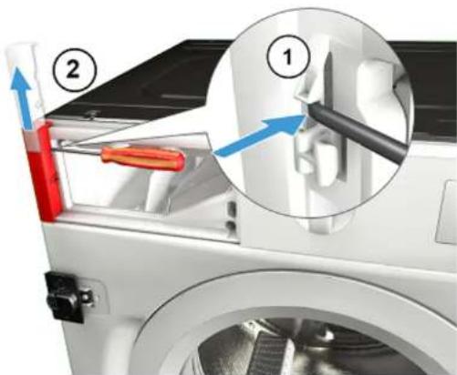 NEFF W6441X0 - A vezérlöpanel eltávolítása - 1