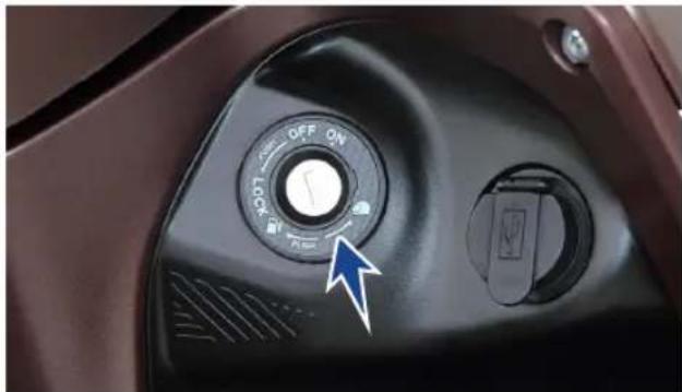 TVS Jupiter - Steering 'LOCK' position - 1