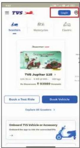 TVS Logic Am Scroters Motorcycles Electric TBS Jupiter 125 125.00 € - 4.00 € (400) - 100 kg € Million Euro € 93980 Million Book a Test Ride Book Vehicle Explore All Scissors > Onboard TVS Vehicle or Accessory Onboard the app to take the connected file →