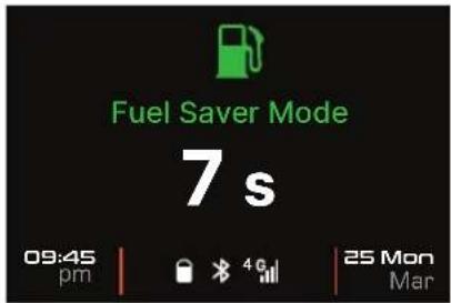 Fuel Saver Mode 7 s 09:45 pm 46 25 Mon Mar