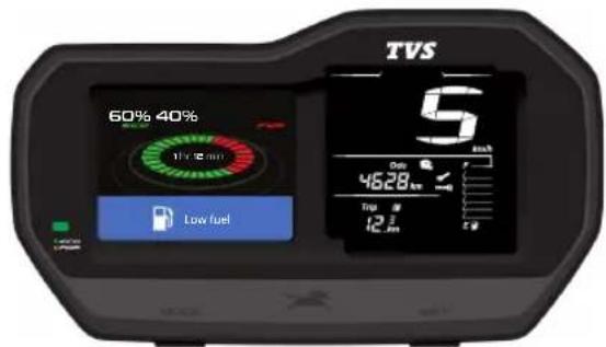 TVS 60% 40% 11V 12.5m Low fuel 4628 km 12 km