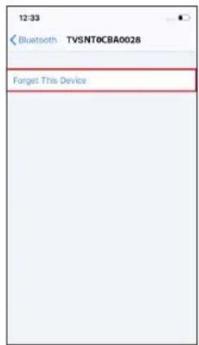 12:33 Bluetooth TVSNT0CBA0028 Forget This Device