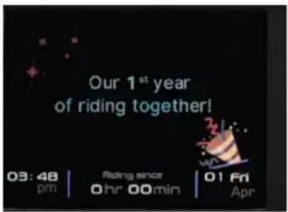 Our 1\( ^{st} \) year of riding together! 03:48 | Riding since | 01 Fri pm 0 hr 00 min Apr