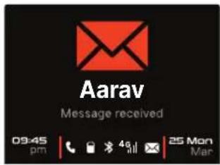 Aarav Message received 09:45 pm | 4g | 25 Mon Mar