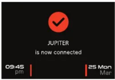 JUPITER is now connected 09:45 pm 25 Mon Mar