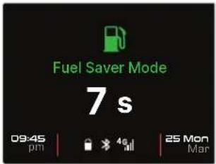 Fuel Saver Mode 7 s 09:45 pm | 16 | 25 Mon Mar
