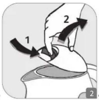 Diagram illustrating two-step massage technique with labeled arrows and directional arrows indicating motion sequence