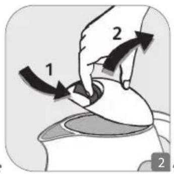Diagram illustrating two-step massage technique with labeled arrows and directional arrows indicating motion