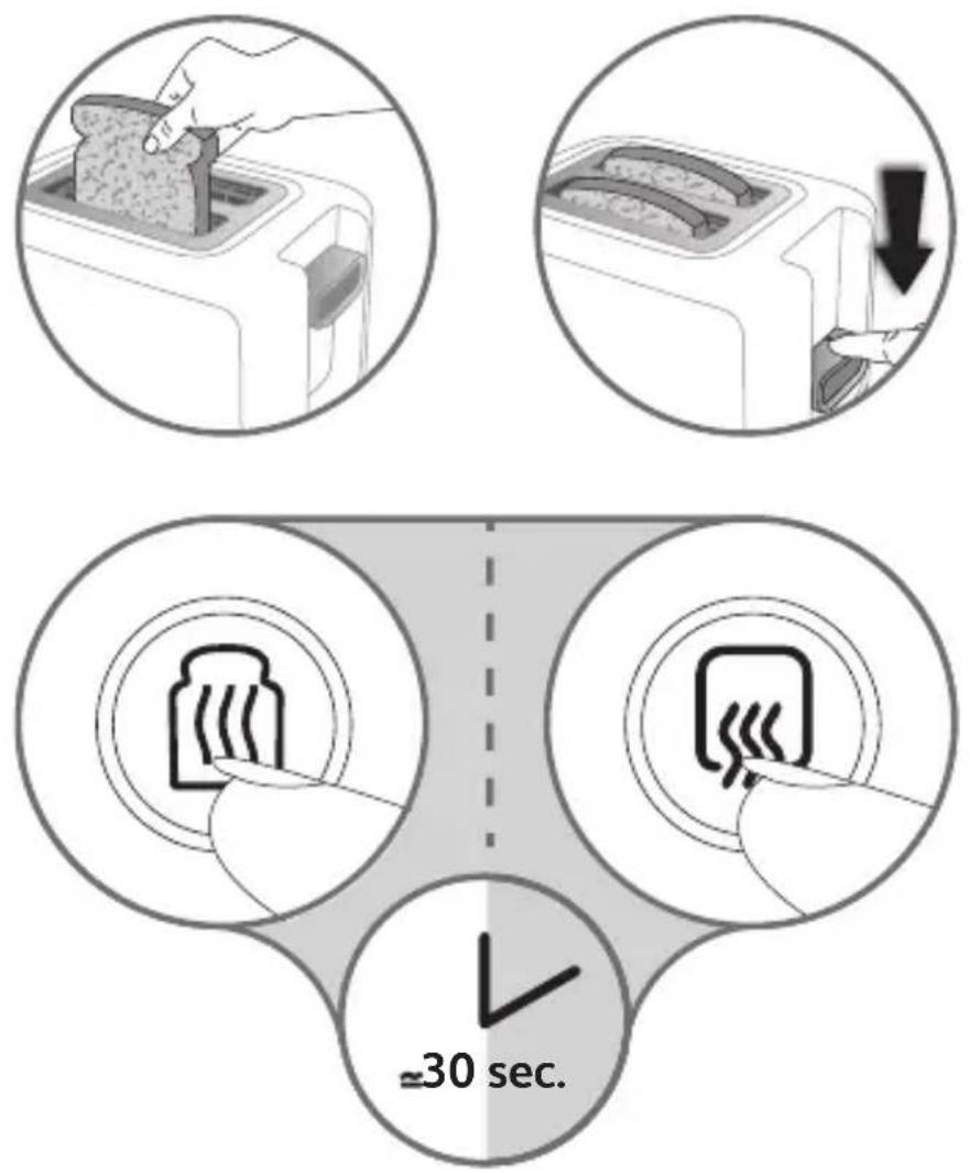 MOULINEX LT260827 - Automatic function to reheat bread - 19